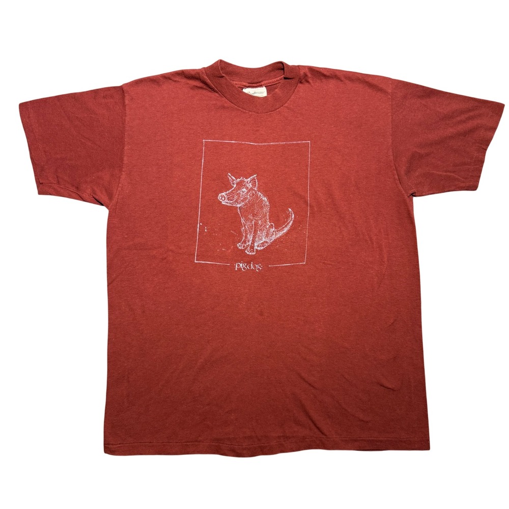 Vintage Pigdog Art T-Shirt XL USA